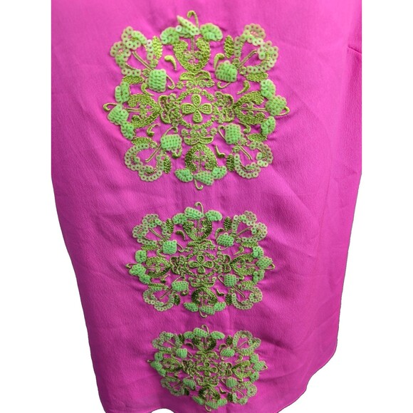 Lilly Pulitzer Tank Top Pink Sequins Lined Adjustable Spaghetti Strap Small - Picture 7 of 12